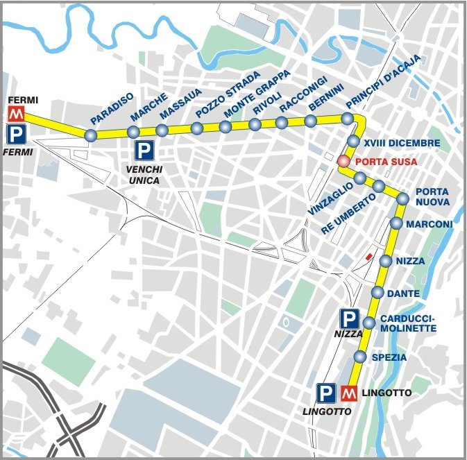Resultado de imagen de mapa metro de turin